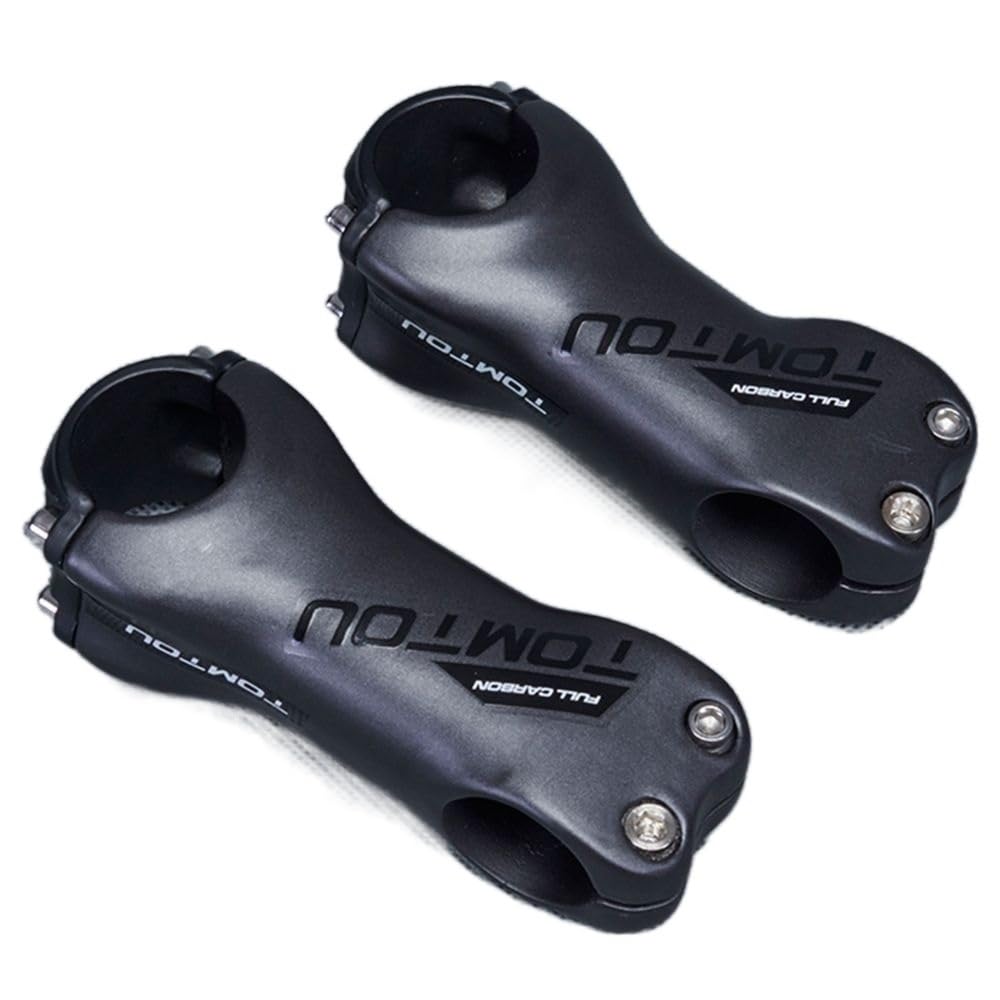Attacco Manubrio 1 pz nero opaco grigio argento stelo in fibra di carbonio 28.6X31.8 ciclismo mountain bike bici da strada MTB parti angolo 6/17 gradi Attacco Manubrio Mtb ( Color : 17 Degree 60mm )