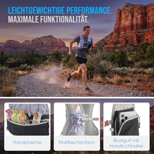 Sac à dos d'hydratation trail et running avec gourde intégrée