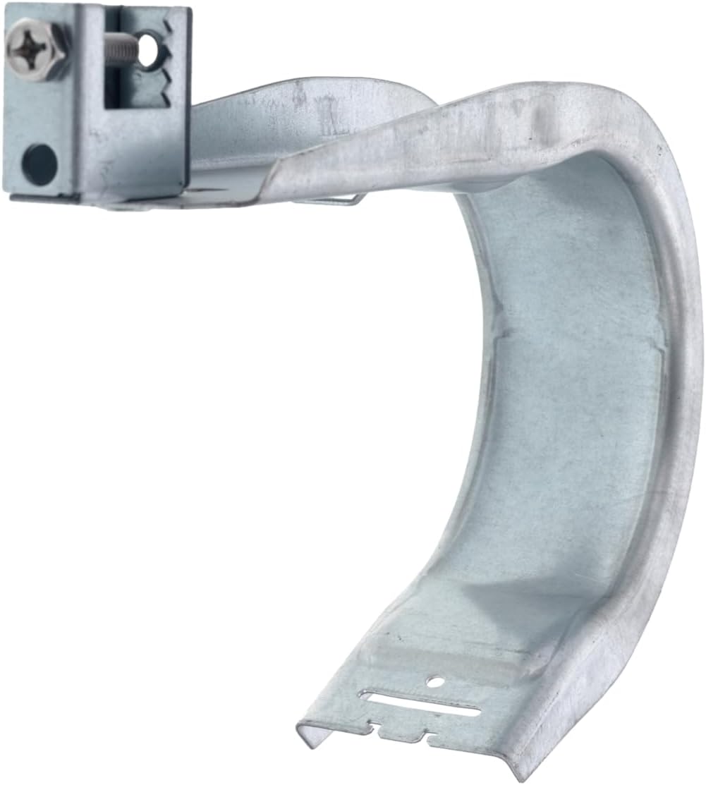 Networx® 4" Beam Clamp Mount Galvanized Steel Cable Support J Hook with Retainer Clips - 25 Pack