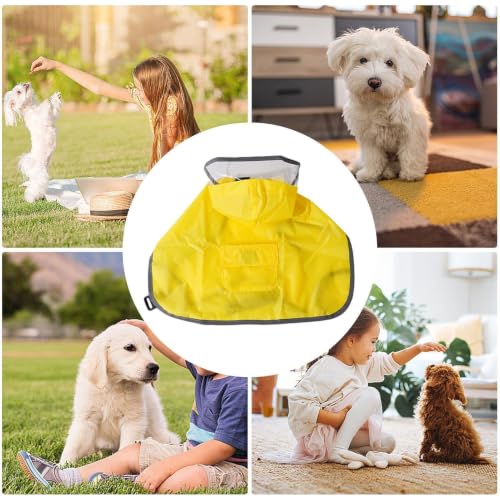 Impermeable para perro con capucha transparente que soluciona los paseos estresantes en días lluviosos 5