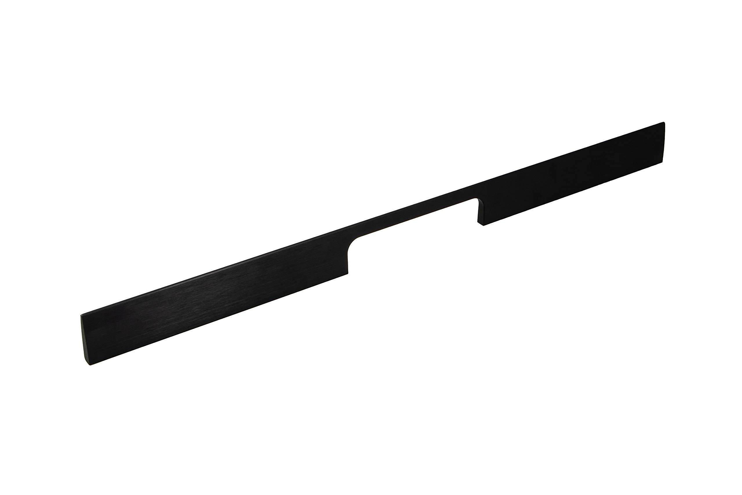 Gedotec Tirador para muebles de color negro, de aluminio, mango de diseño para cocina, Peak, tirador de barra rectangular para cajones y armarios de armario, longitud de perfil 800 mm, 1 unidad