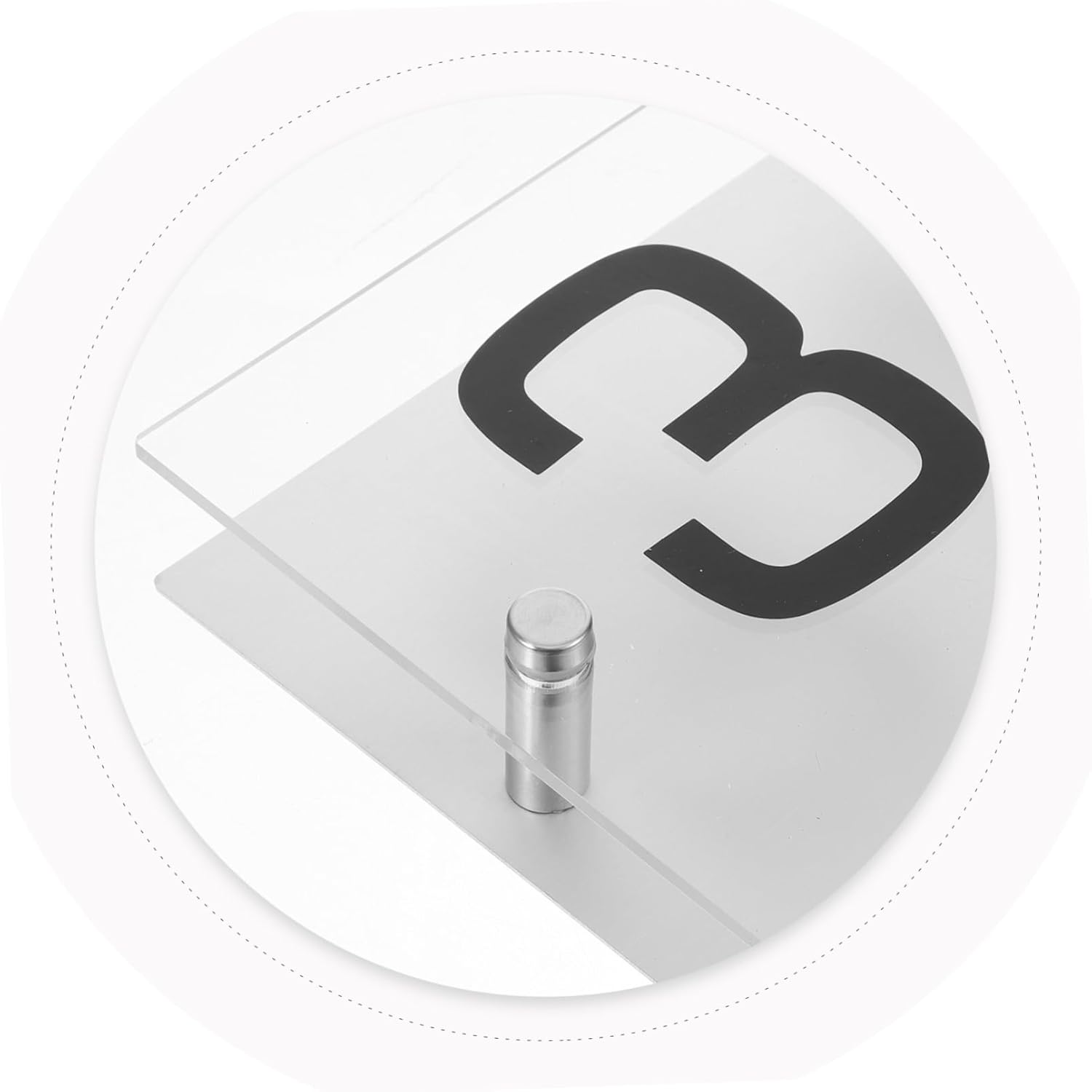 DOITOOL 4sets Solar Address Plaque Led Lighting Stainless Steel Solar House Number Sign for Outdoor Use Intelligent Light Control for Visibility House Number Display