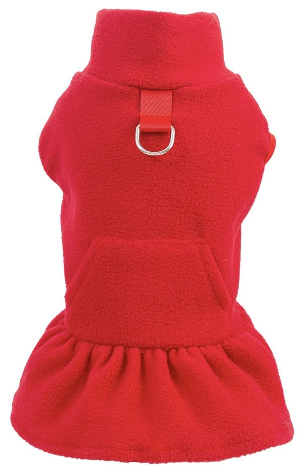 PETANGEL Turtleneck Dog Harness Sweater for Small Dog Cat Girl, Fall Dog Pullover Dress with Pocket D-Ring, Puppy Sweater Fleece Dog Dress with Harness, Dog Dress Pet Clothes (Size: L, Chest: 45cm) (B0CP29HHL2) Amazon Price History, Amazon Price Tracker