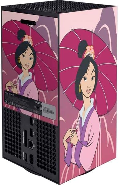 Skinit Decal Gaming Skin Compatible with Xbox Series X Bundle - Officially Licensed Disney Mulan with Umbrella Design