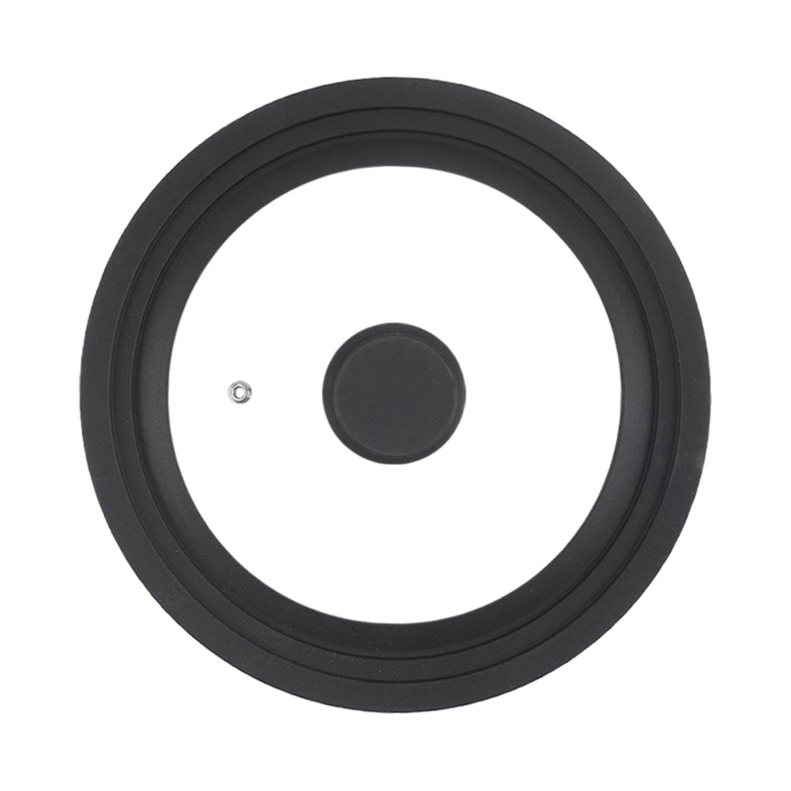Coperchio Universale per Pentole, Accessorio Da Cucina, Coperchio in Silicone con Bordo Resistente, Adatto per Cucine Domestiche, Facile Da Pulire, Nero 31 cm