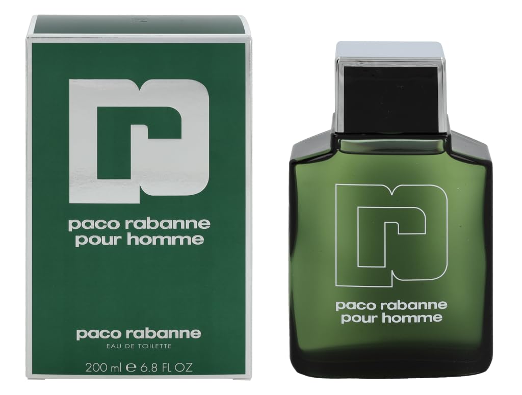 Paco Rabanne Pour Homme Eau de Toilette Splash Spray, 6.7 Ounce