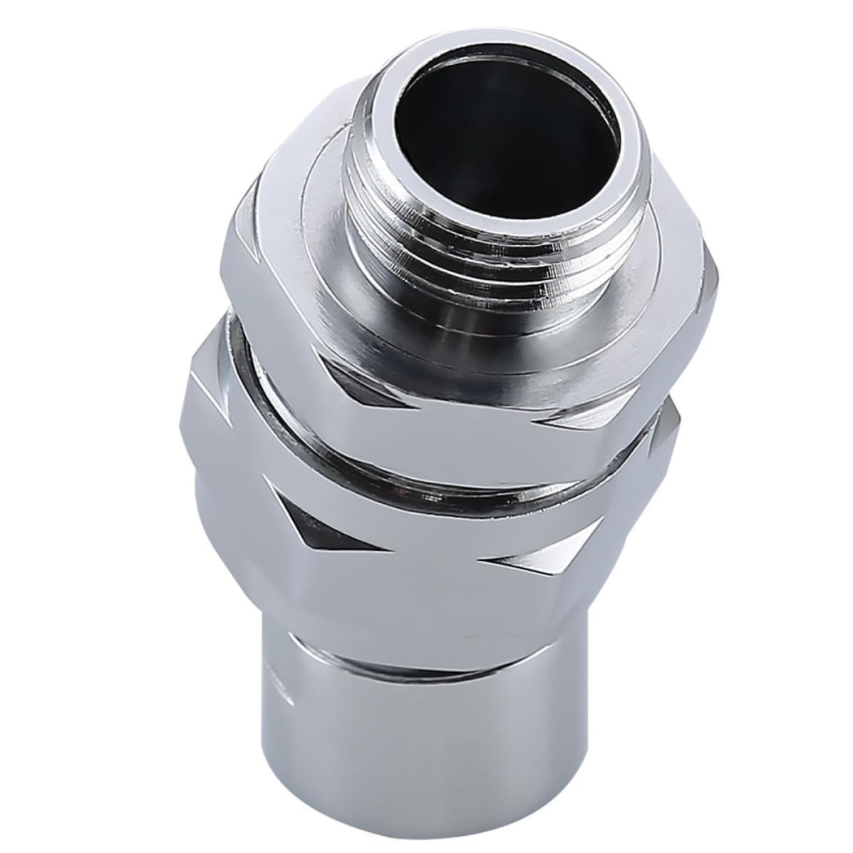 Conector de ducha de cobre y accesorios de baño con diseño giratorio compatible