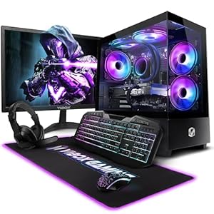 Vibox III-168 Gaming PC Complet • 23-inch scherm • Intel Core i5 11400F 4,4 GHz • Nvidia RTX 5060 8GB • 16GB RAM • 1TB SSD • Windows 11 • WiFi
