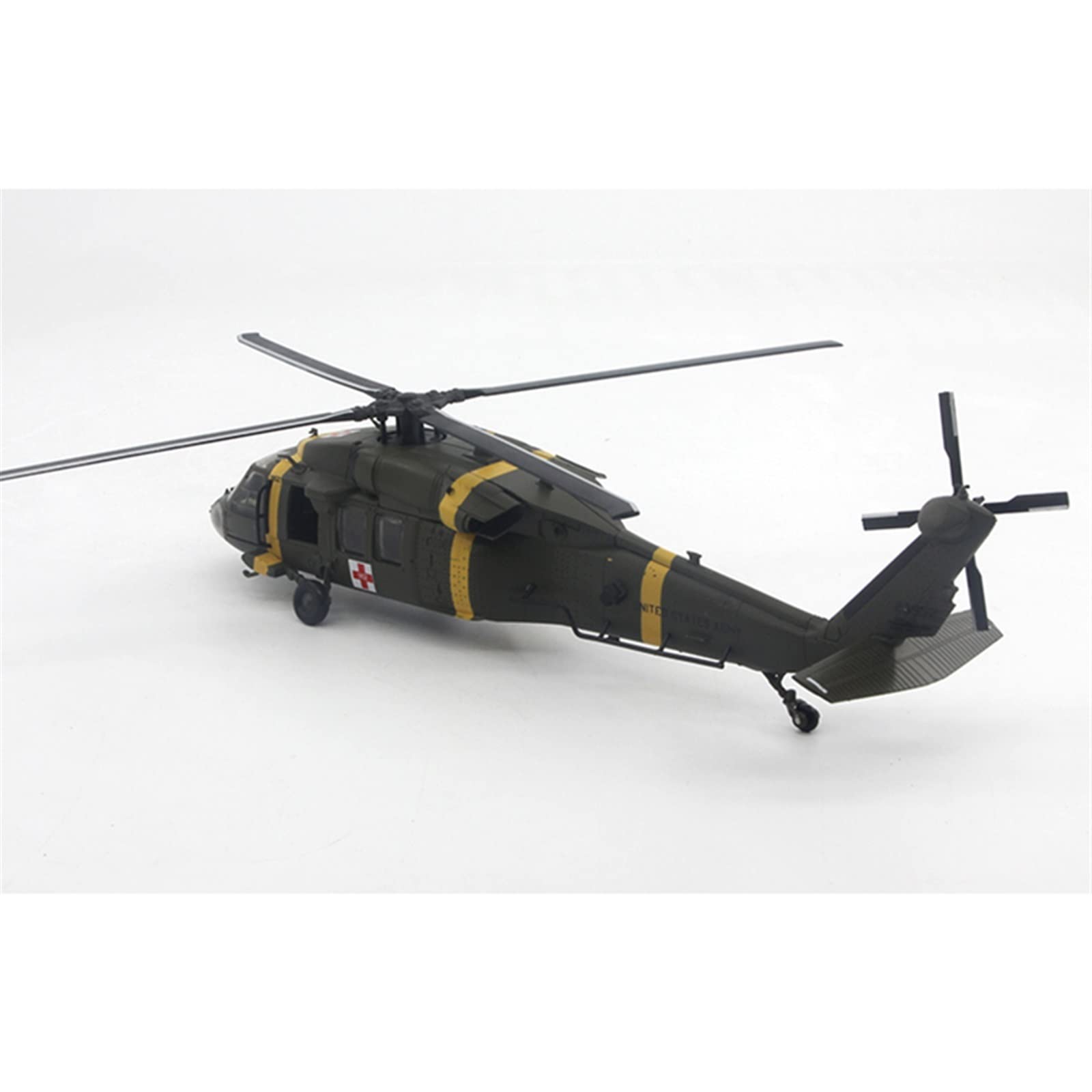 Modellino di Aerei in Piccola Scala Scala 1/72 Uh-60 per Elicottero Air Ambulance Modello Militare Caccia Americano Kit di Costruzione di Modello Finito(A)