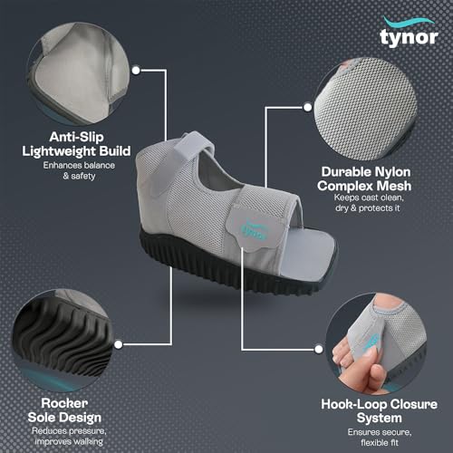 Image of Tynor Cast Shoe Rocker Sole, Grey, Small, 1 Unit