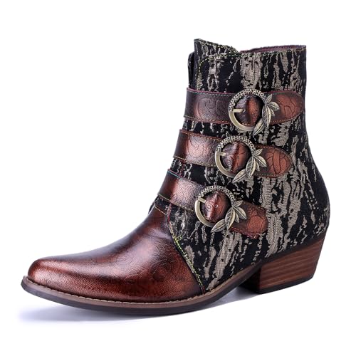 Bottines de cowboy en cuir femme finies les douleurs de marche en hiver