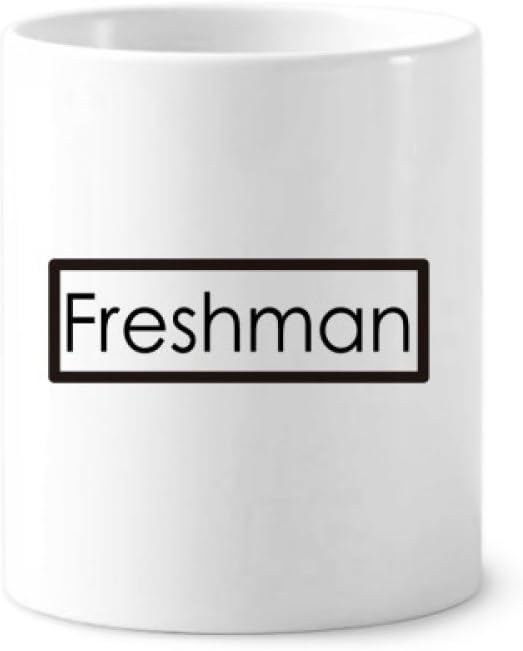 New Students of The University Freshman Toothbrush Pen Holder Mug Ceramic Stand Pencil Cup