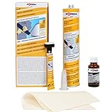 Einglasungszeit max. 15 min Förch Scheibenkleber K105 ECO Komplett Set 310ml Kartusche für KFZ, SUV, Kleintransporter Ultimate