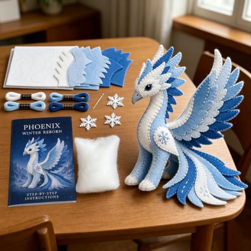 Kit de herramientas de fieltro para aprender a coser figuras 3D sin complicaciones 5