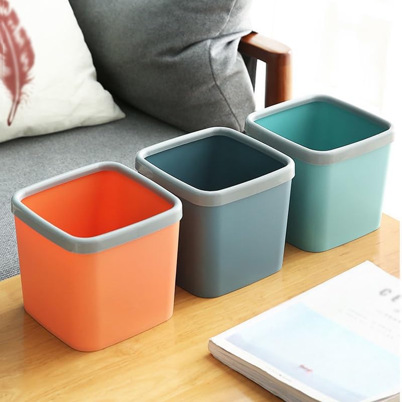 Cubo con anillo de presión pequeño para basura de hogar y mesa 4