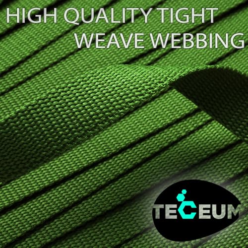 Image of TECEUM 3 /4 inch & 5 /8 inch & 1 inch & 1.5 inch & 2 inch Webbing - 10 25 50 Yards - 40+ Colors - Heavy Duty 1 Inch 1.5 Inch 2 Inch Backpack Straps - Webbing for Outdoors Indoors Crafting DIY