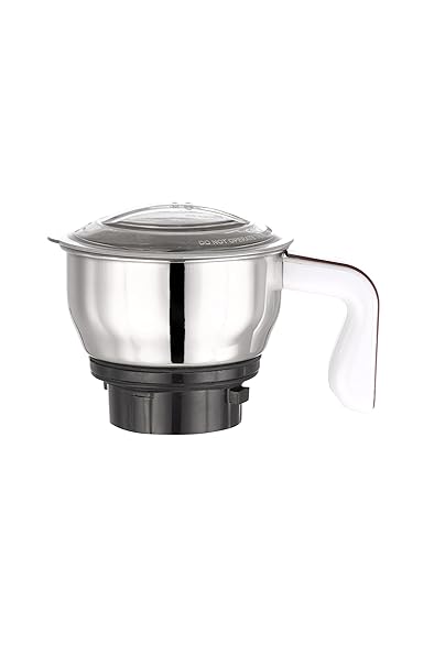 Pigeon by Stovekraft Stainless Steel Chutney Jar 0.5 Litre for Mixer Grinder, Silver, Small, Universal Compatibility