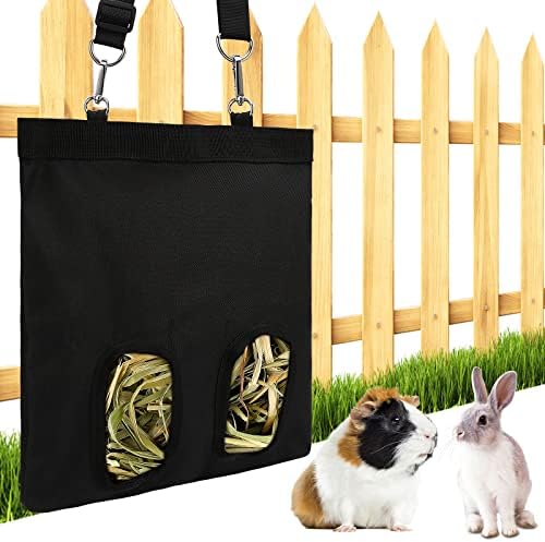 Amazon.com : Rabbit Hay Feeder Bag Guinea Pig Hay Feeder Storage with 2 ...