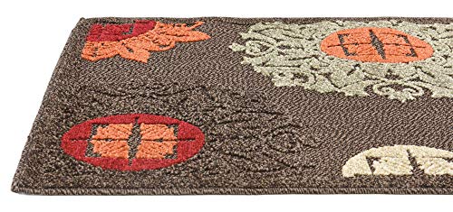 Tapete decorativo Unique Loom 65x185 cm marrón naranja miniatura 5
