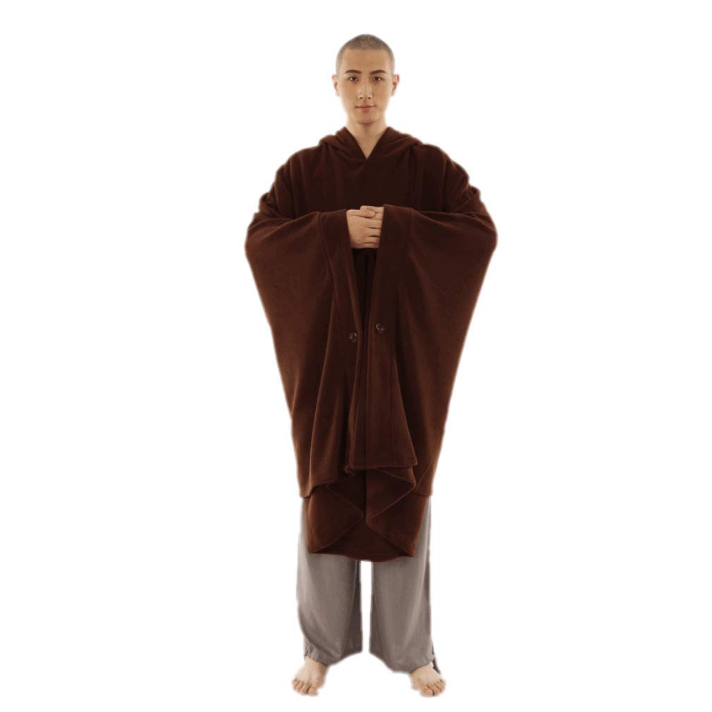 ZanYing Meditation Buddhist Hooded Cloak Outfit Oversize Coat