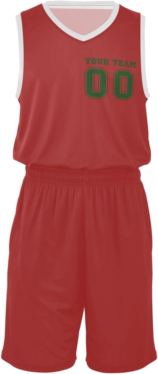 Custom Basketball Jersey Shorts Design Your Own Team Name & Number Personalized Basketballs Fan Lovers Gifts