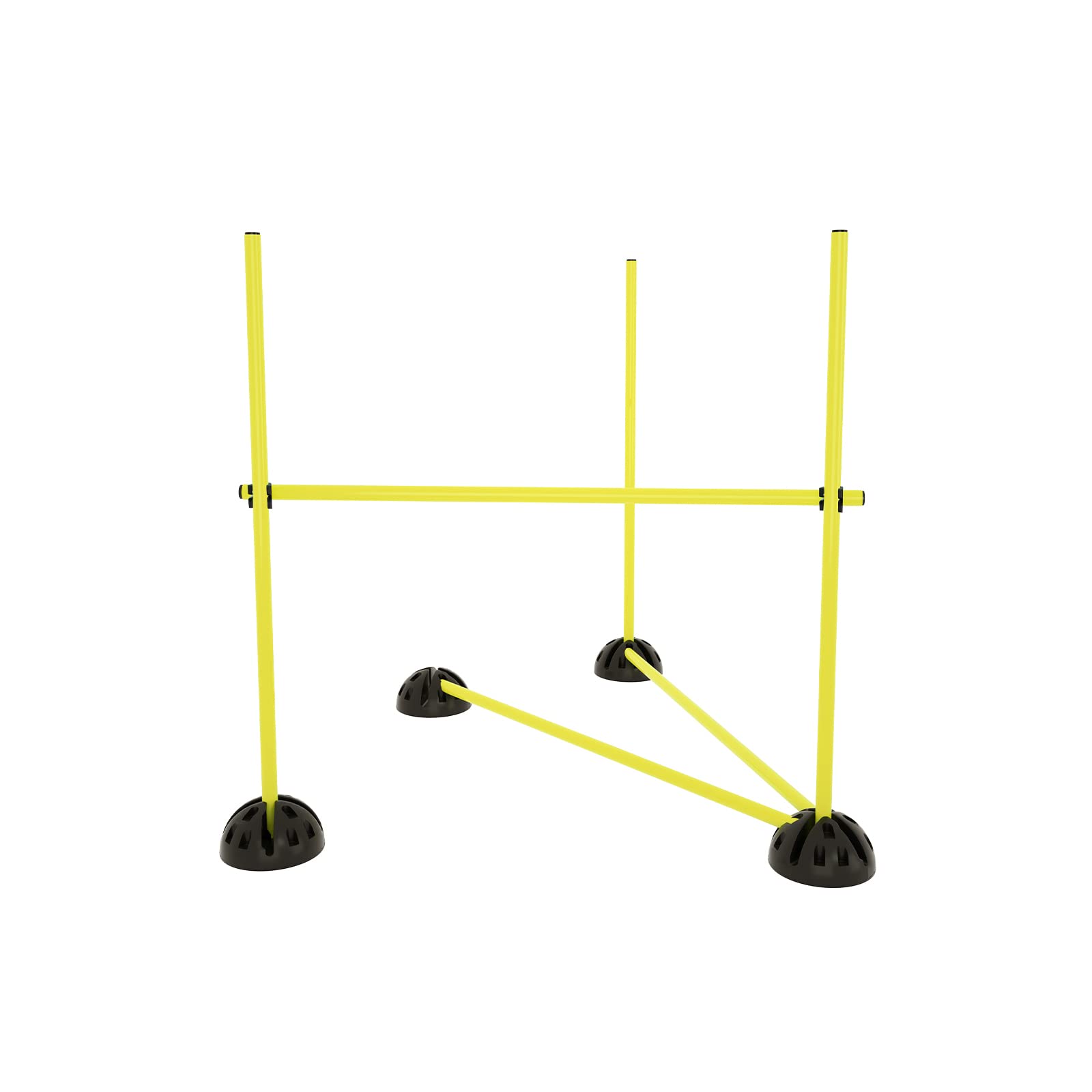 Set di barre di salto, set di ostacoli multifunzione per rimbalzo, dribbling e agilità, regolabile in altezza, per bambini, adulti, cani, allenamento di coordinazione