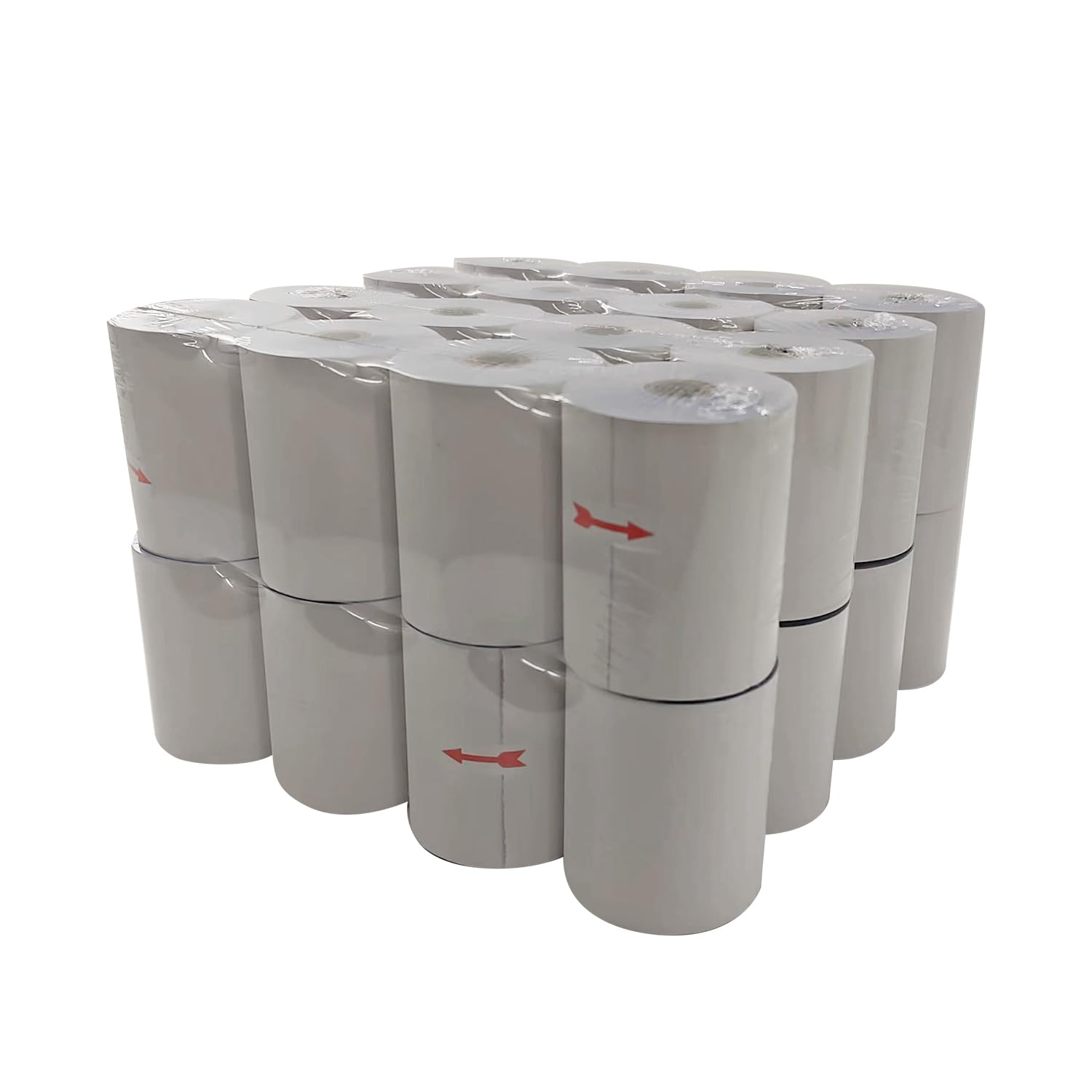 Lot de 32 rouleaux de papier autocopiant 2 plis blanc/jaune pour reçus de restaurants et points de vente | Compatible avec Star Micronics SP700, SP2000, UP389, Omni 480, TMU 220, TMU 250, etc