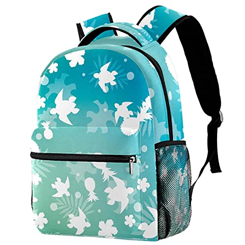 Sac à dos cygnes blancs la douceur d'un motif poétique pour garçons et filles