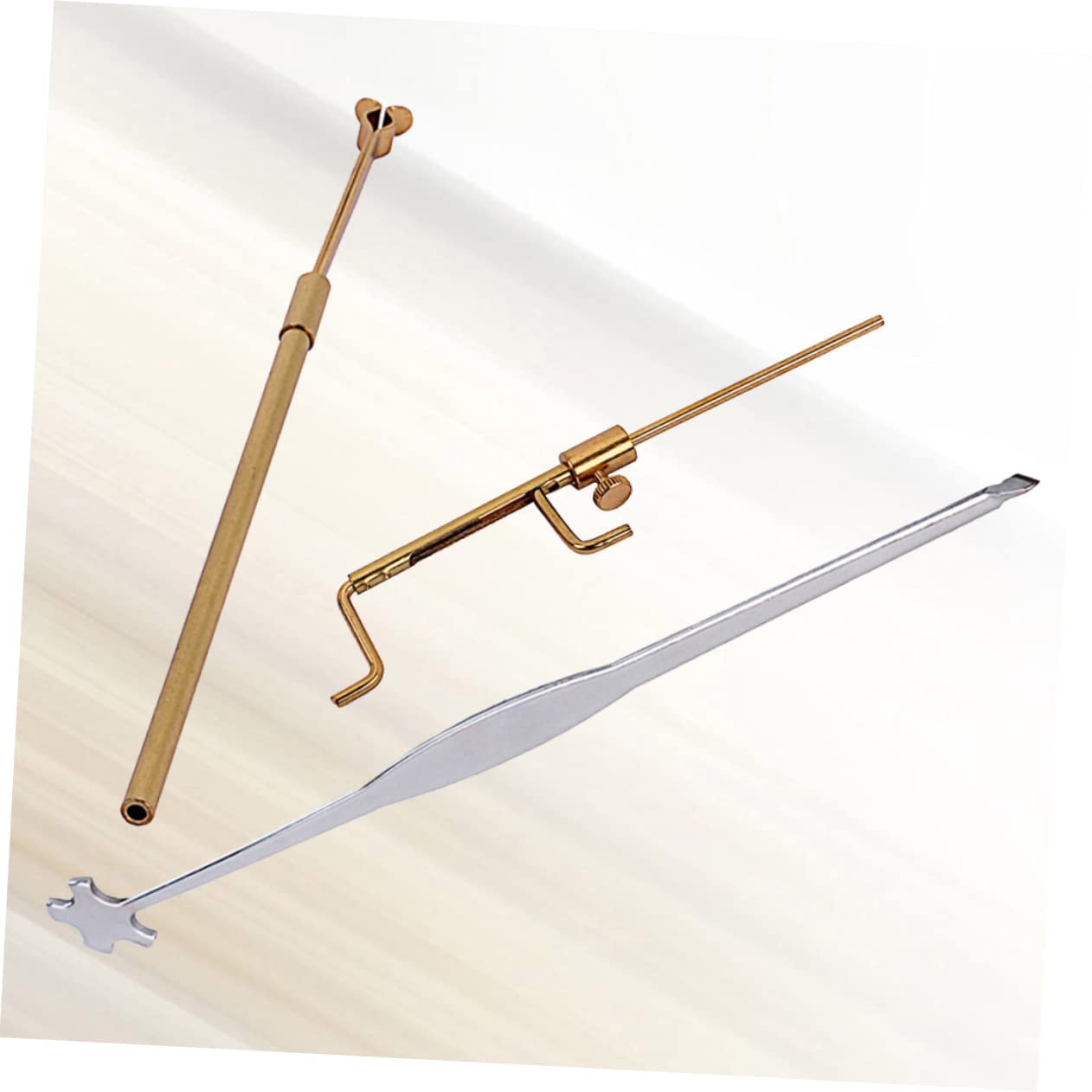 Toyvian 3pièces Kit Outils De Luthier Pour Réparation De Violon Ensemble De Fixation Et Mesure De Outils Légers Et Pour Musiciens Pour Ajuster La Hauteur Du Mât Sonore