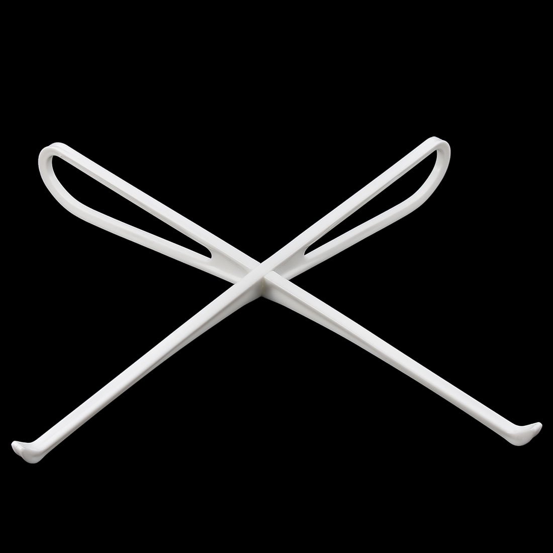 Plastic Travel Working Portable Adjustable Detachable Cross Design Computer Laptop Desk Bracket Holder Stand White
