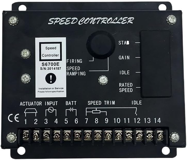S6700E Generator Engine Speed Control Actuator Governor Brushless DC Motor Controller Module Circuit panel Genset Parts