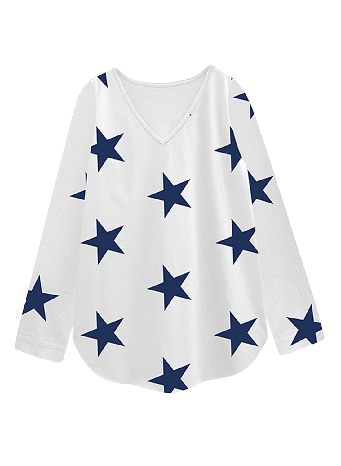 A.T.U.N. (ALL THINGS UBER NICE)Women's Geometric Relaxed T-Shirt (WTST FSL WNS_S_White S)