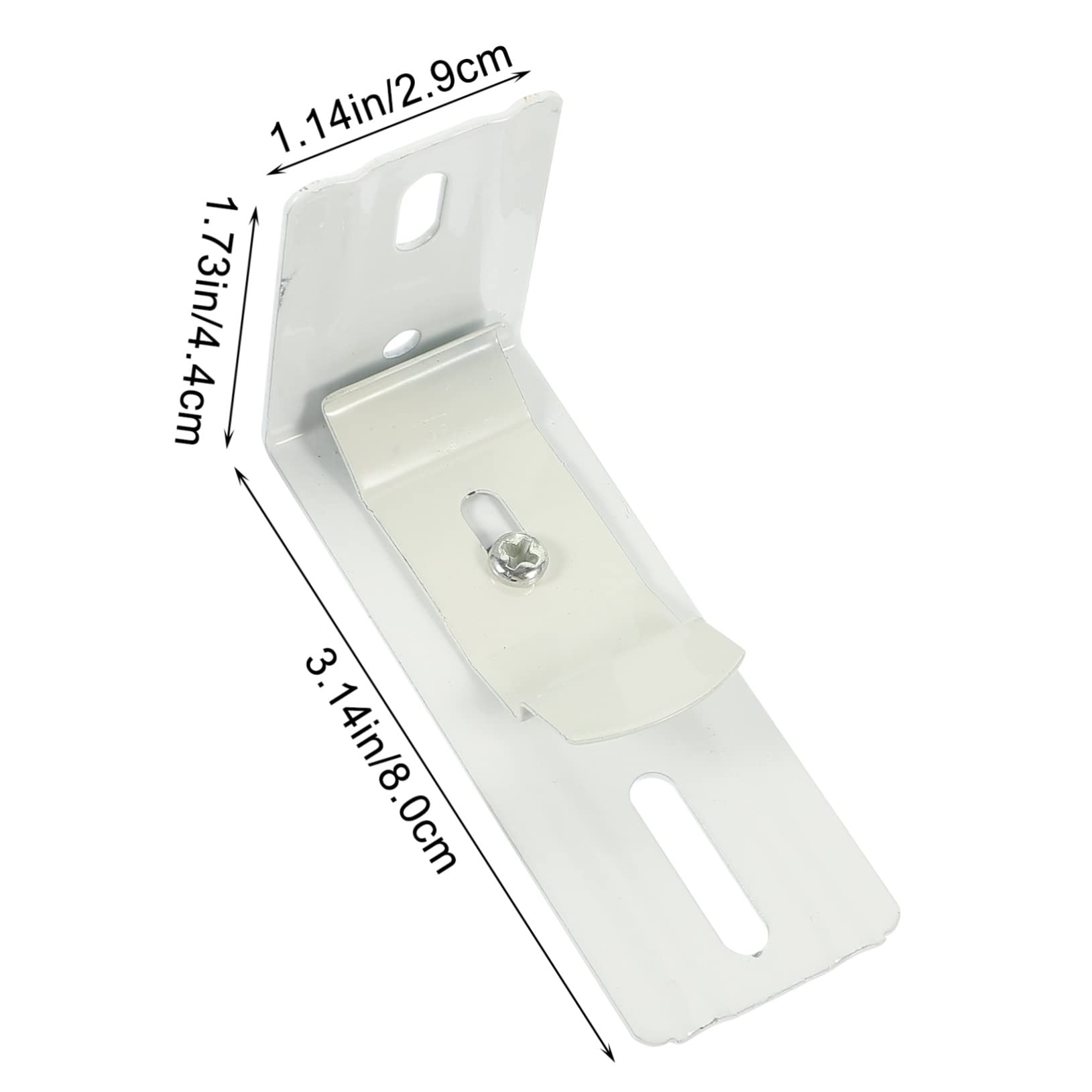 HOOTNEE Curtain Track Brackets 3 Pairs l Brackets for Vertical Blinds 1/2 Extension Quick Mounting