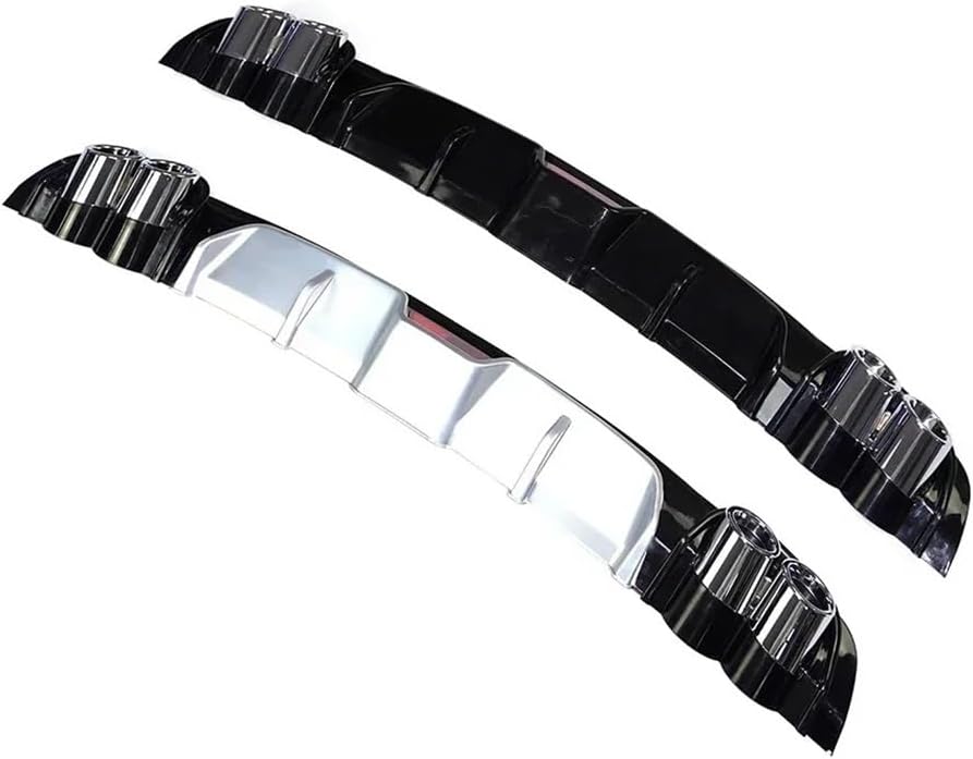 Car Bumper Rear Universal 118/128CM Spoiler Rear Lip Car Modified Accessories PP Auto Spoiler Diffuser(All Black-L)