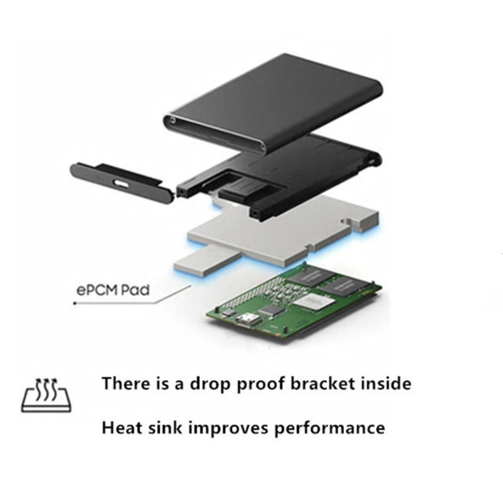 Disco duro externo portátil de alta capacidad y alta velocidad, ultradelgado y a prueba de golpes, disco duro USB 3.0 de transferencia de datos de alta velocidad, disco duro externo de gran capacidad