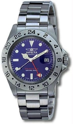 Invicta II Date Master GMT Blue Dial 