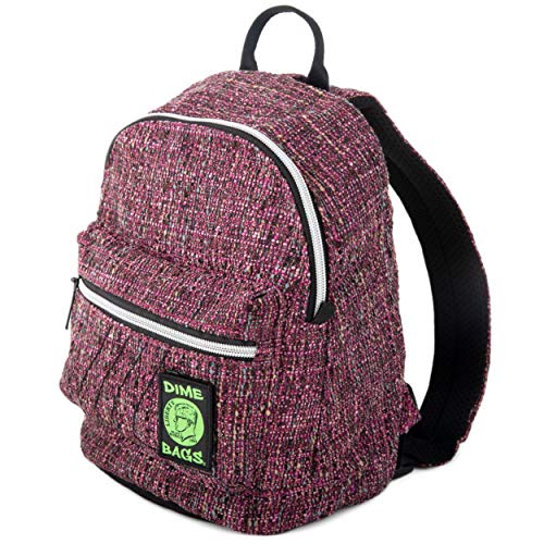 DIME BAGS - Festy Bound, Stylish Mini Backpack with (Hemp Material, Static Pink)2