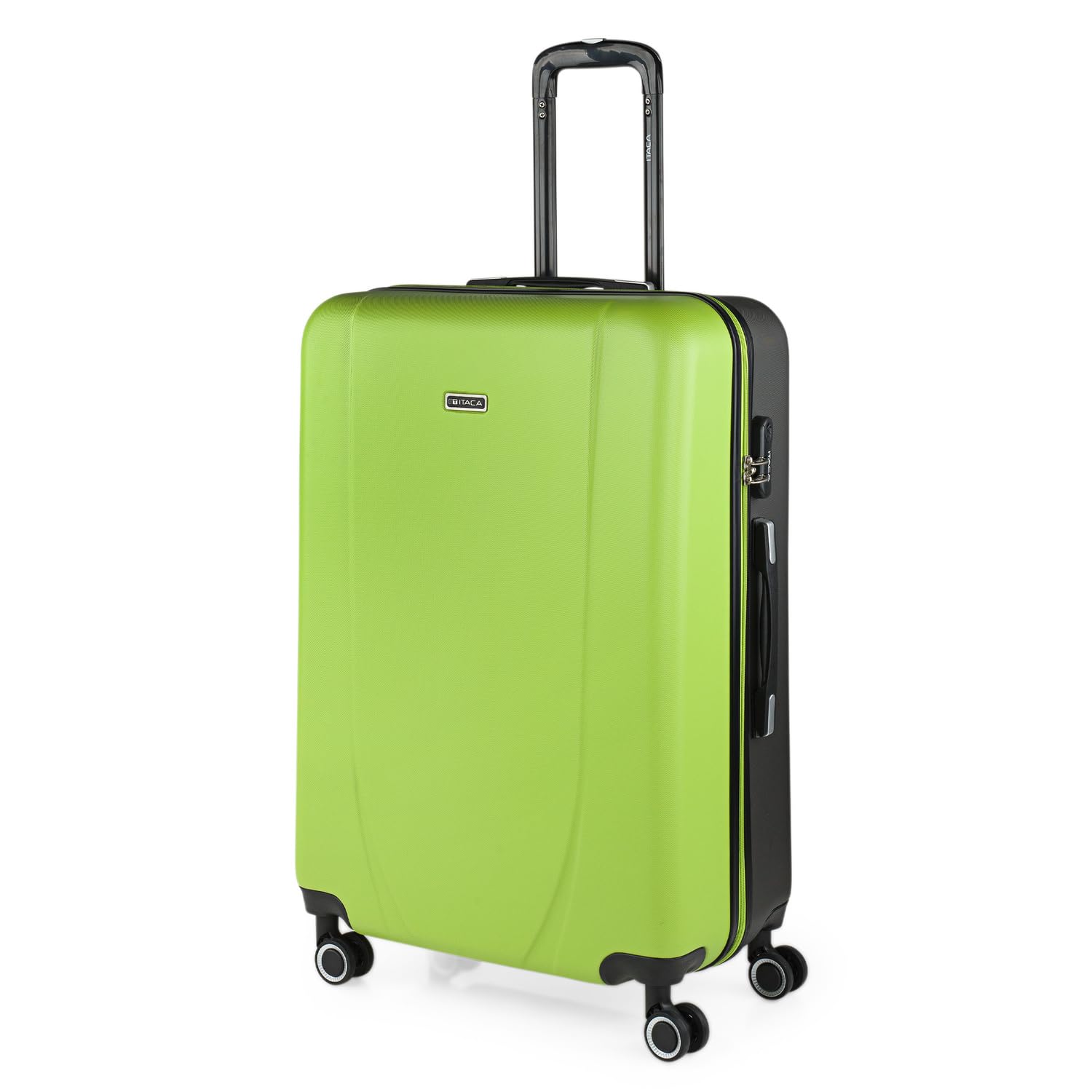 ITACA - Maletas Grandes De Viaje Rígidas Ligeras con 4 Doble Rueda 360° Maleta Grande 23 Kilos Alta Resistencia Maleta XL Duradera, Pistacho-​Antracita