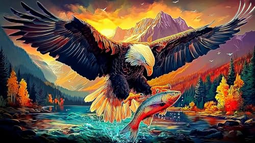 Disfruta un puzzle imposible de águila de 1000 piezas, el mejor entretenimiento creativo en casa