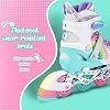 SULIFEEL Rainbow Unicorn Inline Skates for Girls Boys 4 Size Adjustable Light up Wheels Skates for Kids Beginner