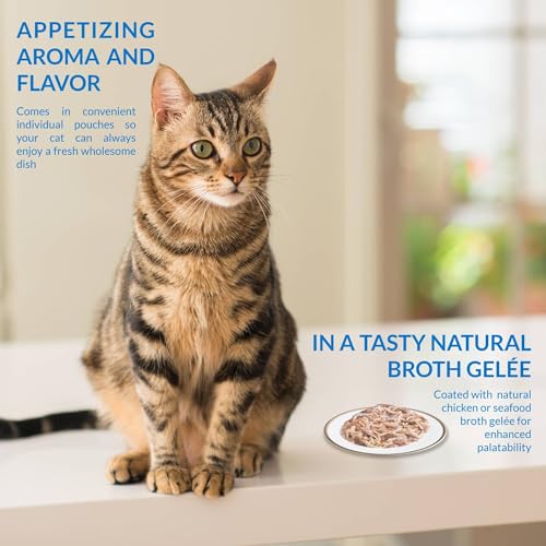 INABA Twin Packs for Cats, Side Dish/Topper Pouch, 1.4 Ounces per Serving, 16 Servings, Tuna & Chicken with Scallop Recipe in Scallop Broth - image 3