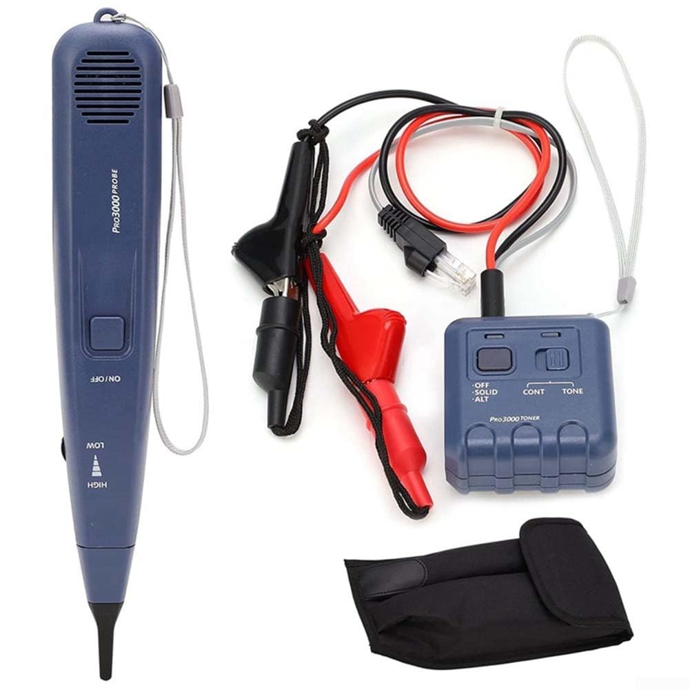 Générateur de tonalité et kit de sonde, toner analogique et traceur de câble pour recherche de ligne électrique et réseau, pour Pro3000