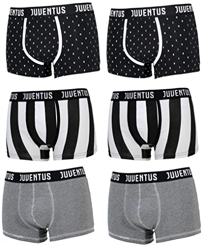 JUVENTUS Men's Original Boxer Briefs Cotton Underwear Men's Underwear Pack of 6 (Assorted 6 Pieces, M), Black