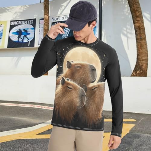 Camiseta de capibaras manga larga UPF 50+ para evitar quemaduras en la pesca 3