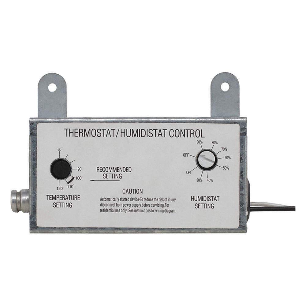 10N203 Attic T-Stat/Humidistat, 60 to 120 Deg F