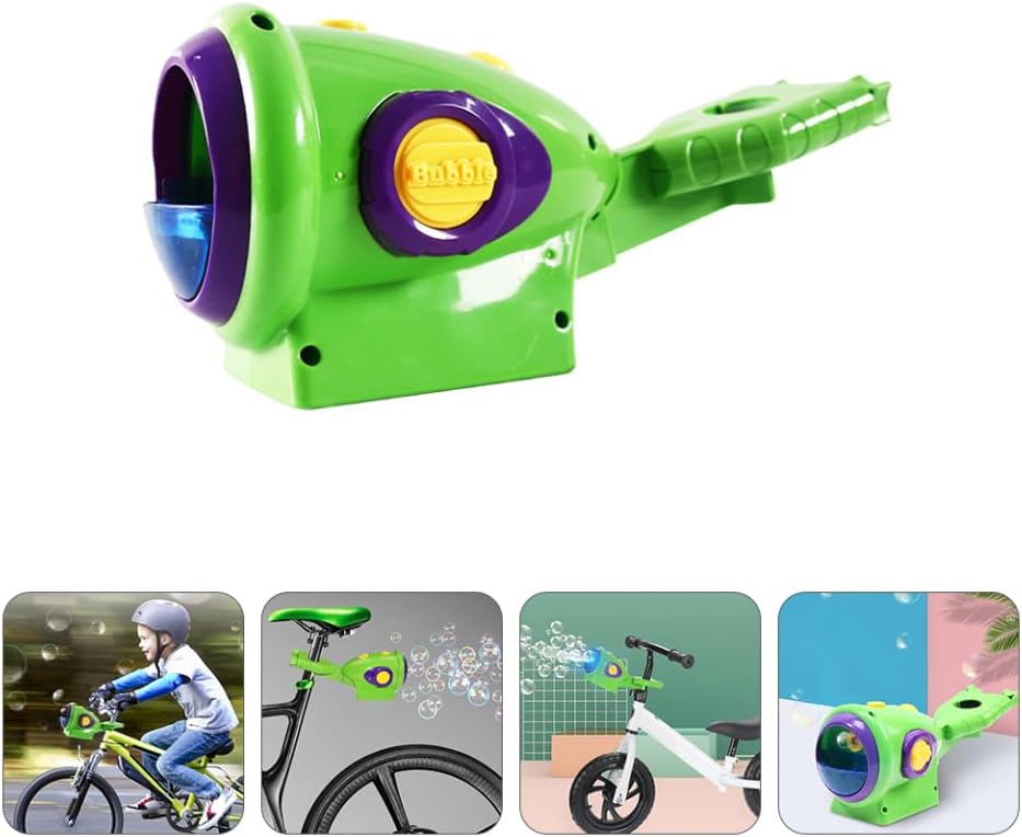 Milisten Bubble Blower Machine for Bike Attachment Portable Lightweight for Boys Outdoor Fun and Family Party Entertainment
