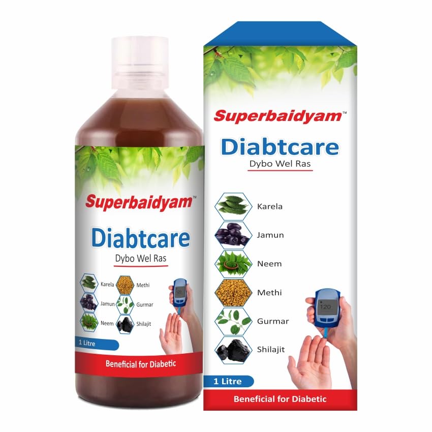 Superbaidyam Diabtcare Juice (Dybo Wel Ras) 1000ml with goodness of Karela, Jamun & 4 More Herbs-image-14