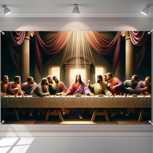 BlissYard Banner Escena de Nacimiento 71×43 Pulgadas miniatura 1