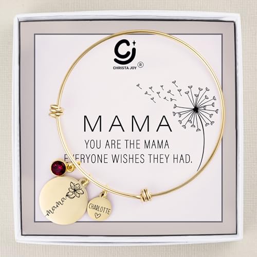 Mama Bracelet with Kids Names, Mom Birthstone Bracelet, Custom Jewelry for Mama, Mothers Day Gift from Son2