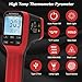 -58°F to 2912°F High Temp Infrared Thermometer Gun DS=30:1,Industrial Infrared Thermometer with Bluetooth USB Rechargeable,Adjustable Emissivity, for Kiln, Forge,HVAC